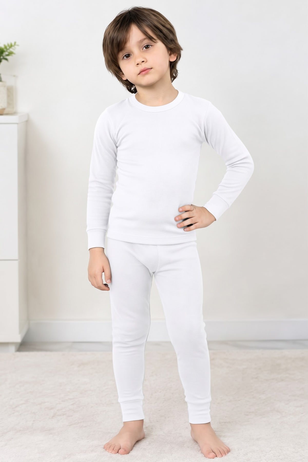 Saam Child Rib Lycra inner thermal shirt & trouser