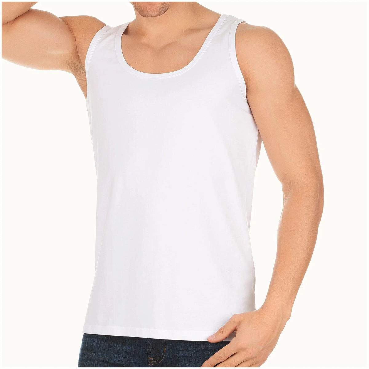 Saam Gold Sleeveless Vest Pack of 4